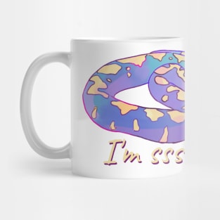 Cute watercolor snake I'm sleepy Mug